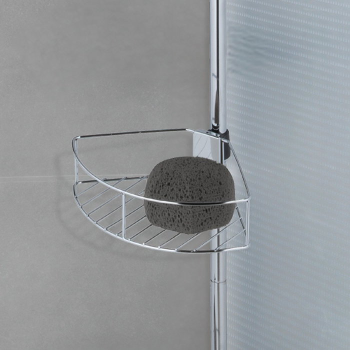 Wenko Dolcedo Rinconera télescopique en acier inoxydable 4 paniers 31 x 23 x 65 - 275 cm
