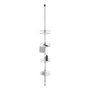 Wenko Dolcedo Rinconera télescopique en acier inoxydable 4 paniers 31 x 23 x 65 - 275 cm