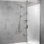 Wenko Dolcedo Rinconera télescopique en acier inoxydable 4 paniers 31 x 23 x 65 - 275 cm