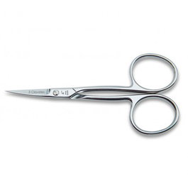 Tres Claveles Ciseaux à cuticules courbes en acier inoxydable 10 cm