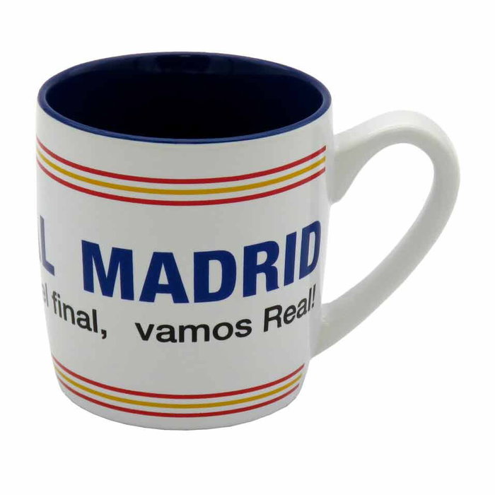 CYP BRANDS Taza bicolor Real Madrid 380ml - Tasse bicolore Real Madrid 380 ml, Apte micro-ondes et lave-vaisselle, Capacité 380 ml