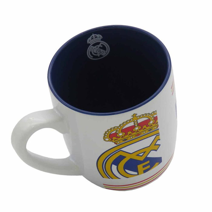 CYP BRANDS Taza bicolor Real Madrid 380ml - Tasse bicolore Real Madrid 380 ml, Apte micro-ondes et lave-vaisselle, Capacité 380 ml