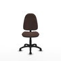 PIQUERAS Y CRESPO Chaise de bureau Algarra, similicuir marron foncé, sans accoudoirs