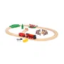 Ravensburger BRIO World Circuit Campagne Locomotive à piles - Coffret de 24 pièces