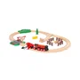 Ravensburger BRIO World Circuit Campagne Locomotive à piles - Coffret de 24 pièces