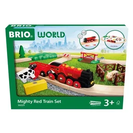 Ravensburger BRIO World Circuit Campagne Locomotive à piles - Coffret de 24 pièces
