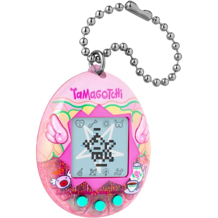 Tamagotchi - Tamagotchi original Angel Teacup - Animal électronique virtuel de poche avec écran couleur, 3 boutons et mini-jeux - Édition thé rétro