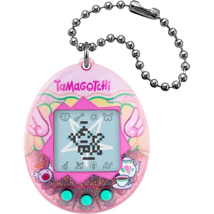 Tamagotchi - Tamagotchi original Angel Teacup - Animal électronique virtuel de poche avec écran couleur, 3 boutons et mini-jeux - Édition thé rétro