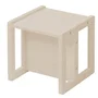 ROBA Tabouret Évolutif Enfant - Style Campagne - 3 Hauteurs Réglables - Assise Réversible - Bois Robust - Beige Cachemire