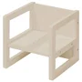 ROBA Tabouret Évolutif Enfant - Style Campagne - 3 Hauteurs Réglables - Assise Réversible - Bois Robust - Beige Cachemire