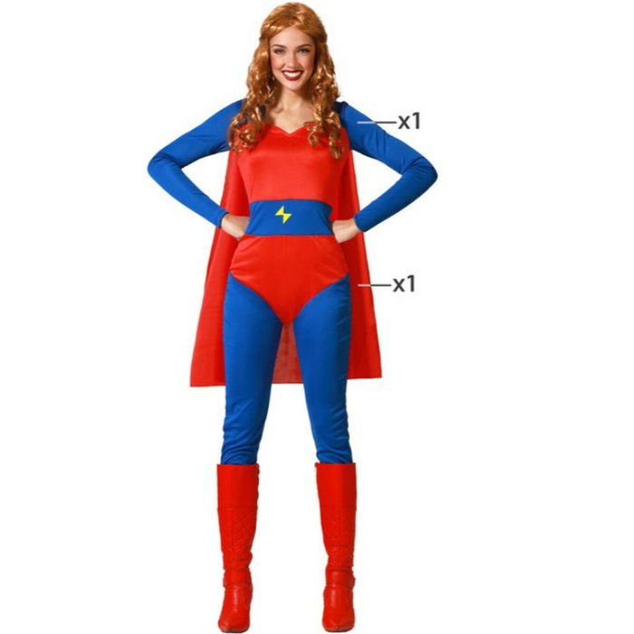 BigBuy Carnival Déguisement Super-héros Femme Rouge XS/S