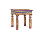 GINER Y COLOMER Table de Salon en Bois de Mango avec Détails Peints à la Main - Pinta2 - Multicolore