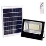 Projecteur solaire LED 200 W 6500 K avec panneau 6 V/20 W et télécommande, Blanc froid