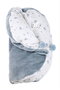 Muñecas Arias Muñeca Elegance - Poupée d'étreinte pondérée de 35 cm bleue avec couverture - Muñeco de Peso - 3 ans et plus