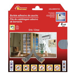 Burcasa Burlete en caoutchouc gris, 6m