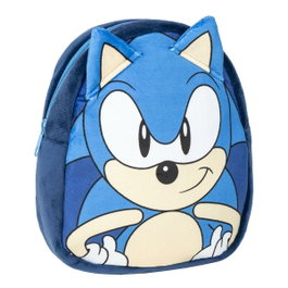 Cerdá Sac à dos de crèche Sonic en peluche Bleu