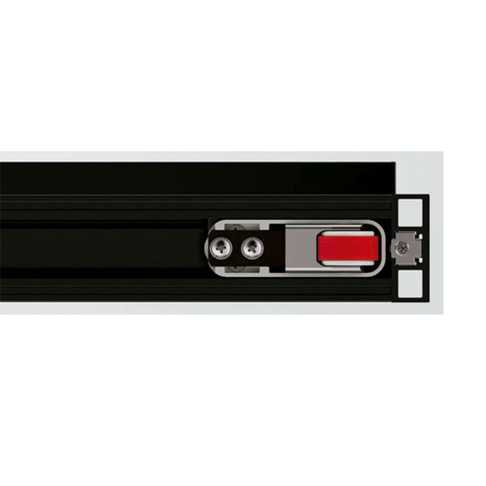 TERNO - Kit système de porte coulissante invisible Magic2 Frame, finition argentée, pour porte jusqu'à 3000 mm de haut et 1500 mm de large