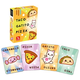 Lúdilo - Juego Taco, Gatito, Pizza 803463 - Jeu de cartes et rapidité pour enfants - À partir de 4 ans