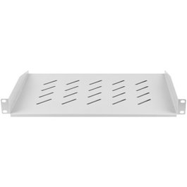 Lanberg PLS01U Bandeja Fixe 19" 1U Gris RAL7035 483x315mm Capacité 25kg pour Armoire