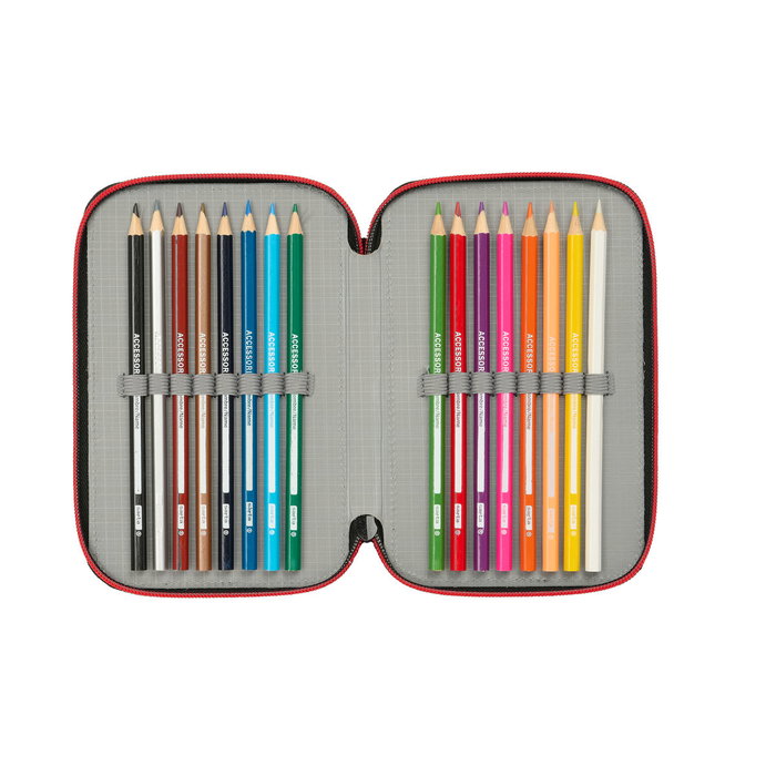 Fourre-tout Spider-Man Noir 12,5 x 19,5 x 5,5 cm 37 Pièces