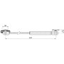 HERRAJES ALK Compas Arkora Descendente 355mm Force 60N