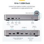 StarTech.com 155UE-USB4-DOCK Station d'accueil USB4 10-en-1 40Gbps double HDMI 2.1 8K 2.5GbE Ethernet 100W PD