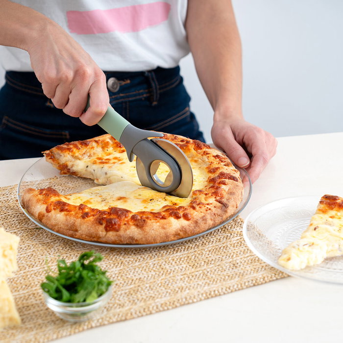 Quid Coupe-Pizza Ozon 20 cm Acier Inoxydable Vert Quid Coupe-Pizza Ozon 20 cm Acier Inoxydable Vert