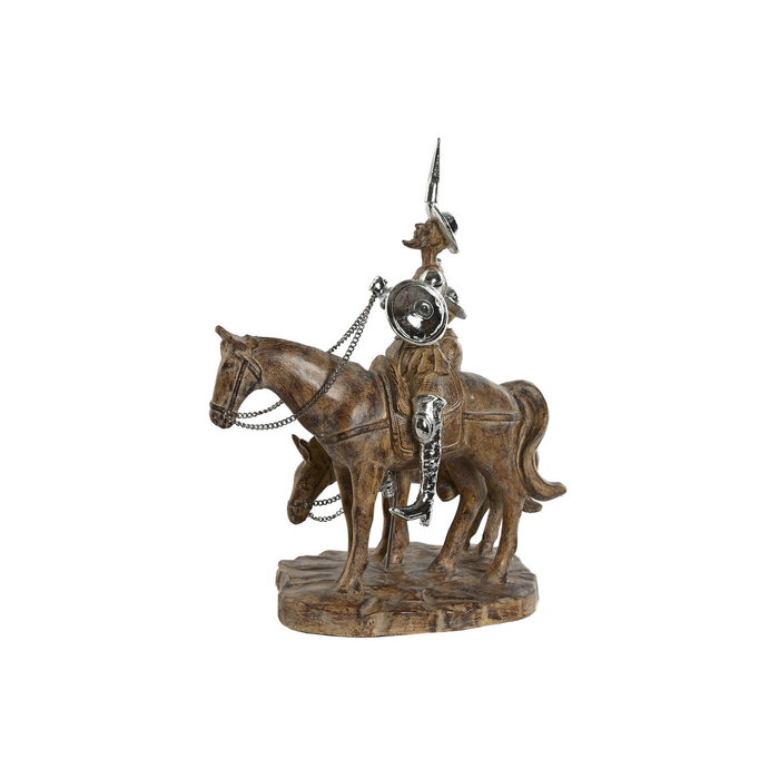 Home ESPRIT Figurine Décorative Argenté Naturel en Résine