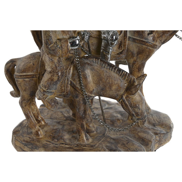 Home ESPRIT Figurine Décorative Argenté Naturel en Résine