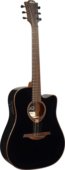 LAG Guitare Acoustique Tramontane 118 A/E Dreadnought Cutaway Noire