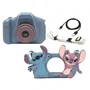 Lexibook Appareil Photo Enfant Disney Stitch 4 en 1 avec Protection et Carte Mémoire Incluse