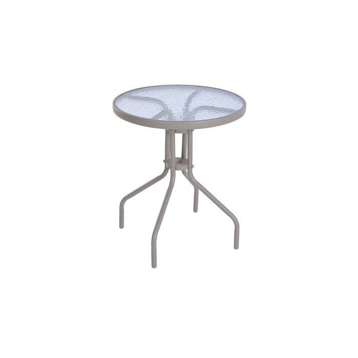 Ensemble Table + 2 Chaises Home ESPRIT Vert Multicouleur Verre Acier 60 x 60 x 70 cm