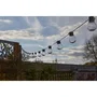 Smart Garden Guirlande Solaire Globulb 40 LED Blanc Chaud 13.7 m, Alimentation Panneau Solaire, Étanchéité IP44, 2 Piles AA, Allumage Automatique
