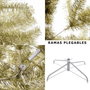 BigBuy Home Sapin de Noël Or Doré Métal Plastique 110 x 110 x 210 cm