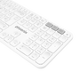 Phoenix technologies K300 Clavier sans fil multidispositif Bluetooth et 2.4GHz avec touches multimédias, compatible Windows/macOS/iOS