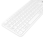 Phoenix technologies K300 Clavier sans fil multidispositif Bluetooth et 2.4GHz avec touches multimédias, compatible Windows/macOS/iOS