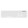 Phoenix technologies K300 Clavier sans fil multidispositif Bluetooth et 2.4GHz avec touches multimédias, compatible Windows/macOS/iOS