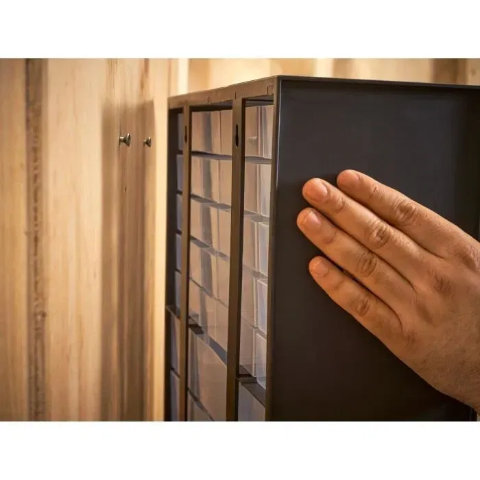 Stanley Casier de rangement 1-93-981 - 39 compartiments avec possibilité de superposition ou fixation murale - En polypropylène haute densité