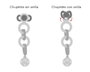 KioKids Sujetador de Chupete de Silicona en Anillos Color Salvia para Bebé de +0 Meses, Moderno e Higiénico