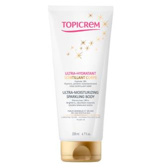 Topicrem UH lait corporel ultra-hydratant peau éclat doré 200 ml Topicrem UH lait corporel ultra-hydratant peau éclat doré 200 ml