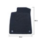 OCC Design Tapis sur mesure pour Audi A5 F57 Cabrio (2017-Présent) - 5 pièces
