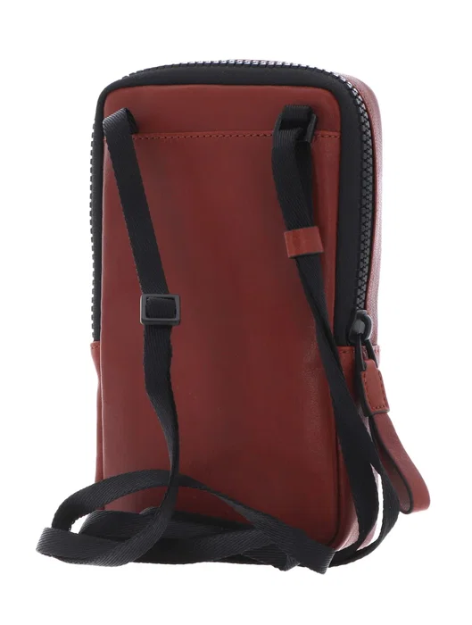 Piquadro Portefeuille en cuir avec support de téléphone Marron Piquadro Portefeuille en cuir avec support de téléphone Marron