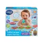 VTech Empilo Rigol'Eau - Coffret de bain bébé avec 13 jouets, éléphant arroseur, 9 bateaux et 3 verseurs animaux pour éveil et motricité