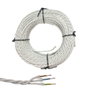 Edm Câble parallèle textile tressé H07V-K 3 x 2,50 mm² blanc 100 m