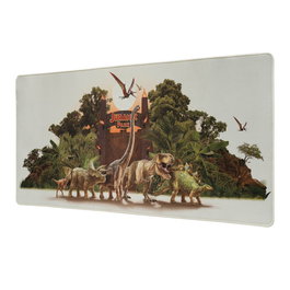 ERIK Tapis de souris gamer Jurassic Park 80 x 35 cm - Surface textile imperméable, bords renforcés, base en caoutchouc antidérapante