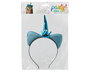 Diadema couronne bandeau de tête licorne bleue avec corne et oreilles étincelantes magique pour costume fête princesse