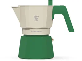 Pezzetti Cafetière italienne Futurexpress, Vert, 3 tasses