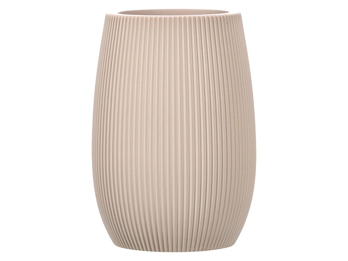 Berilo Pot Polyrésine Salle de Bain Gris Rayures 8.1x11.3x8.1 cm (Set de 12) Berilo Pot Polyrésine Salle de Bain Gris Rayures 8.1x11.3x8.1 cm (Set de 12)