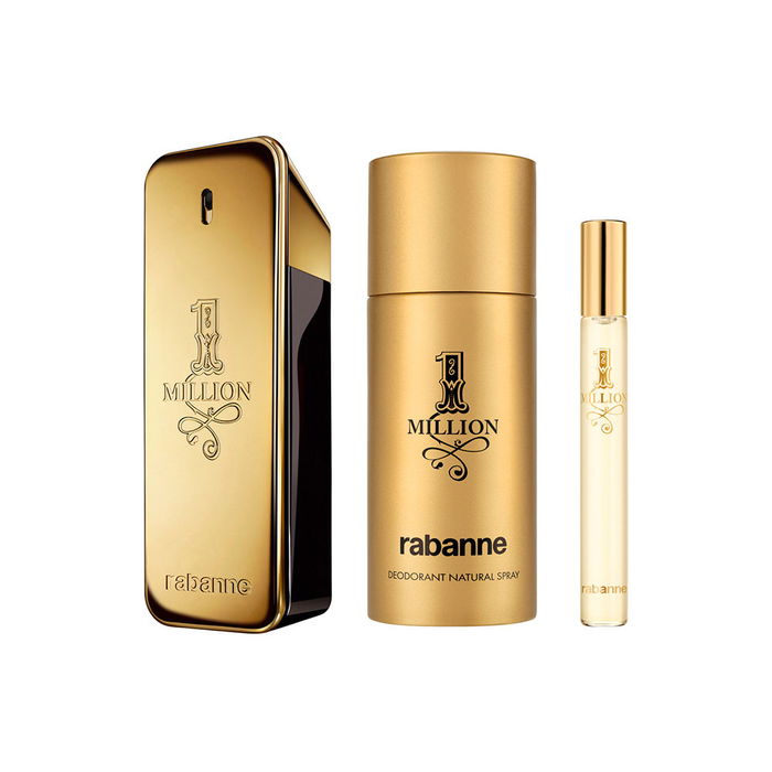 Rabanne 1 Million Coffret 3 pièces - Eau de Toilette 100ml + Déodorant 150ml + Mini Eau de Toilette 10ml