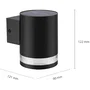 Philips Fyce Applique Murale d'Éclairage Extérieur à Énergie Solaire - Noir